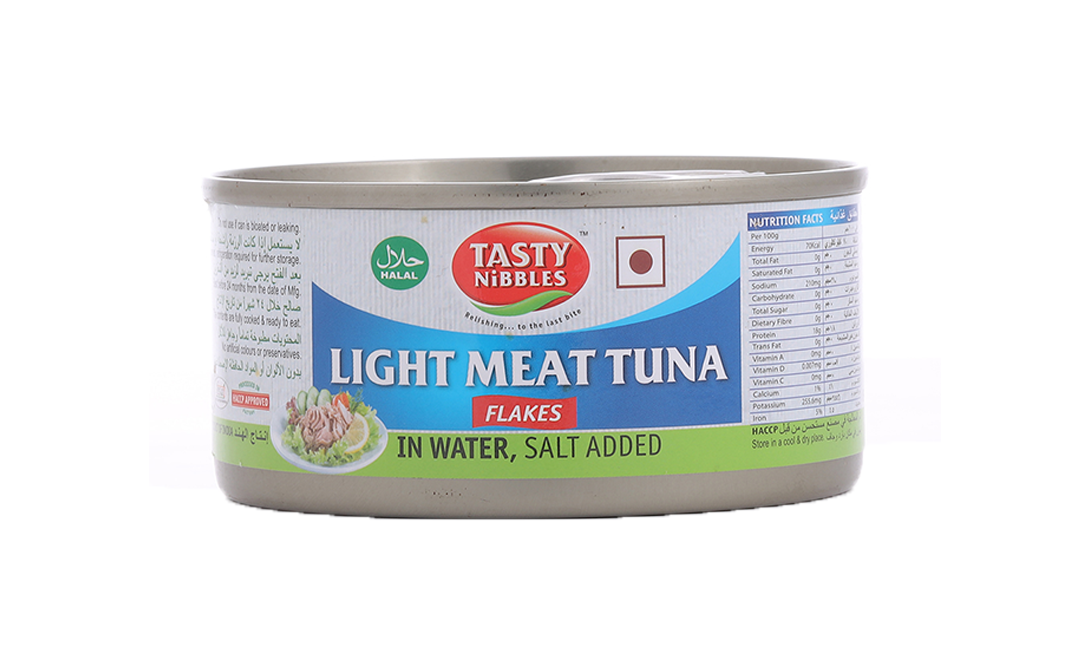 Tasty Nibbles Light Meat Tuna Flakes  Tin  185 grams